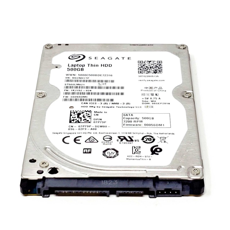 Seagate 1KJ152-020 - 500GB 7.2K RPM SATA 7mm 2.5" Hard Disk Drive (HDD)