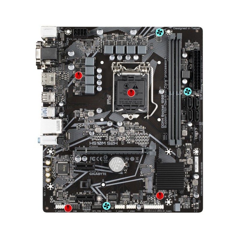 GIGABYTE H510M S2H Intel H510 DDR4 LGA 1200 Micro ATX Motherboard