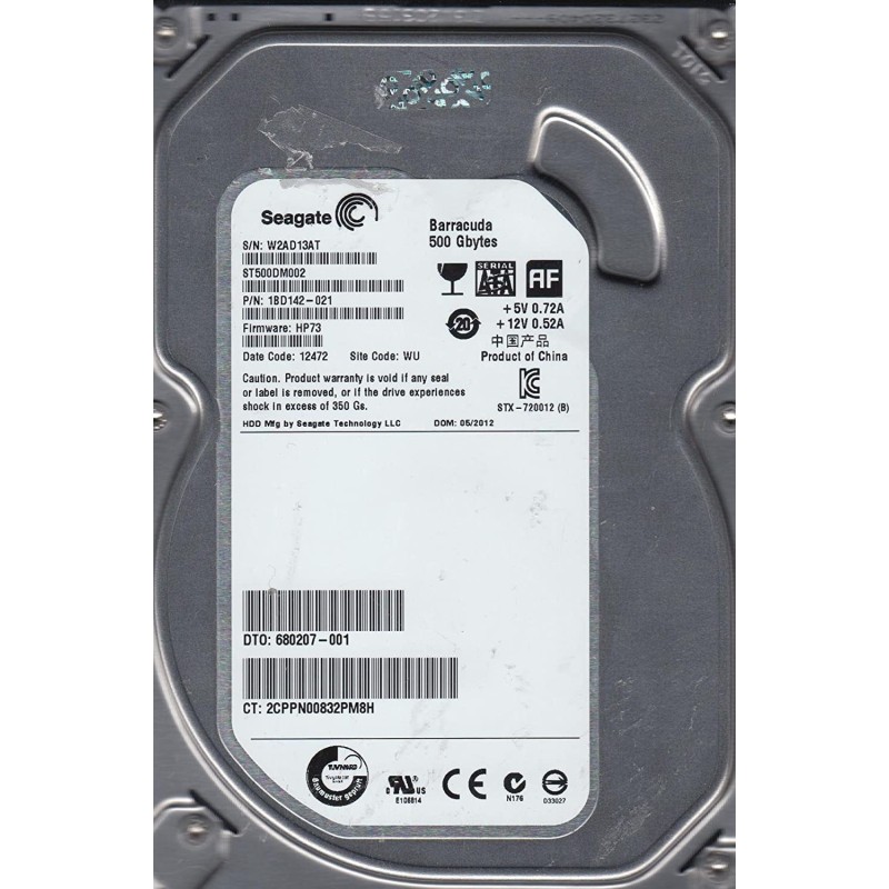 Seagate 680207-001, 500GB 3.5" SATA HDD