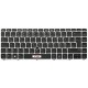 HT-ImEx Keyboard - Colour: Black - Silver Frame - with Lighting - Mouse Stick German Keyboard Layout 820 G3/G4