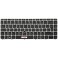 HT-ImEx Keyboard - Colour: Black - Silver Frame - with Lighting - Mouse Stick German Keyboard Layout 820 G3/G4