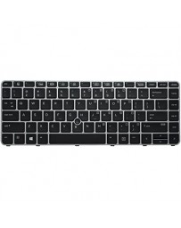 HP 836623-041 With Pointer Silver Frame Backlit Black German Layout Replacement Laptop Keyboard 850 G3/G4