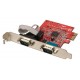 2 Port Serial RS-232, 16C650, 128 Byte FIFO, PCIe Card Low Profile